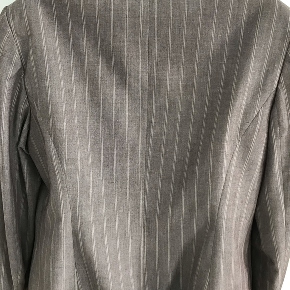 Grey Stripe Anne Klein Blazer - Picture 2 of 8